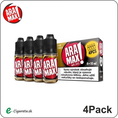 Aramax Max 4Pack Cigar Tobacco 4 x 10 ml 6 mg