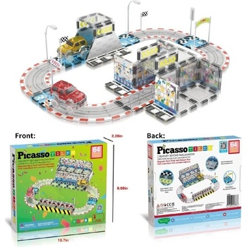 PicassoTile Závodní stadion s příslušenstvím 64 ks