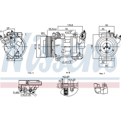 NISSENS 890809 Kompresor, klimatizace (890809)