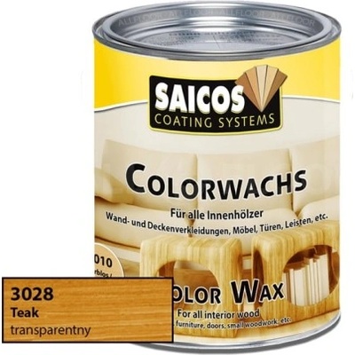Saicos Color Wax 3028 Тик - Цветена интериорна вакса 0.375л (4685)