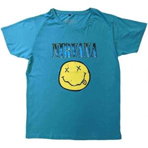 Nirvana Xerox Happy Face Turquoise Blue M Риза (NIRVTS14MT02)