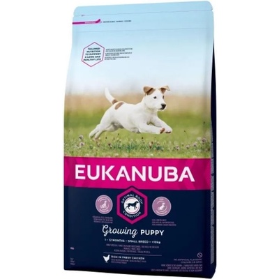 EUKANUBA Puppy Small Breed Chicken - за малки кучeнца до 1г. от малките породи с пилешко 18kg