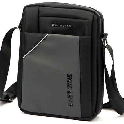 Pierre Cardin pánské Crossbody 2011 ALAN09 černá šedá