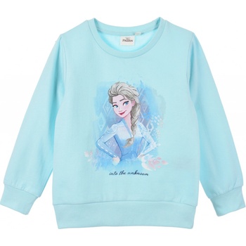 Dievčenská mikina Disney Frozen Elsa tyrkysová