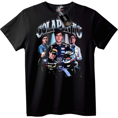 NOONEBRAND Тениска Colapinto Състезание - L, Black