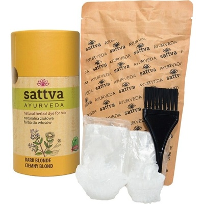 Sattva Přírodní bylinná barva na vlasy Tmavá blond 150 g