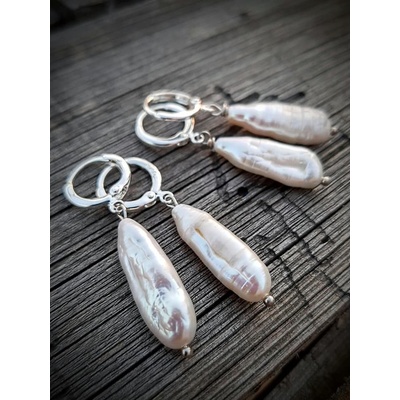Katyba náušnice River Pearl Biwa 0245