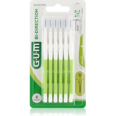 Sunstar Bi Direction Interdental Brush четки за междузъбно пространство 0, 7 mm 6 бр