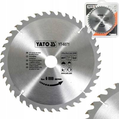 VIDIOVÝ KOTOUČ 250X40TX30 MM YT-6071 YATO