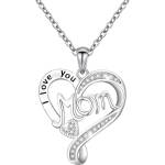 HARAHU Колие I Love You Mom - Сребърен KP28755