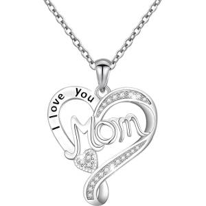 HARAHU Колие I Love You Mom - Сребърен KP28755