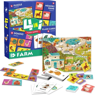 PLAYFULMARIO 4v1 Farma 124 dílků