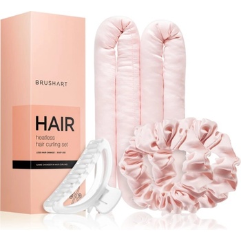 BrushArt Hair Heatless hair curling set set na natáčení vlasů Pink