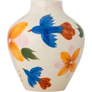 Bloomingville Глинена ръчно рисувана ваза (височина 27 cm) Maricala - Bloomingville (82063232)