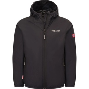 TROLLKIDS Детско водоустойчиво яке Trollkids Kid's Trolltunga Jacket Waterproof jacket - Black - размер 128 (EU) (703-4383-1017)