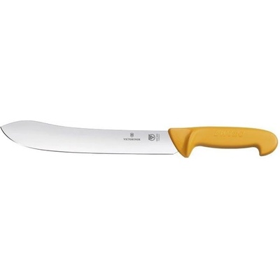 Victorinox Месарски нож Victorinox Swibo, 22 см, неръждаема стоамана, извито острие, жълт (5.8436.22)