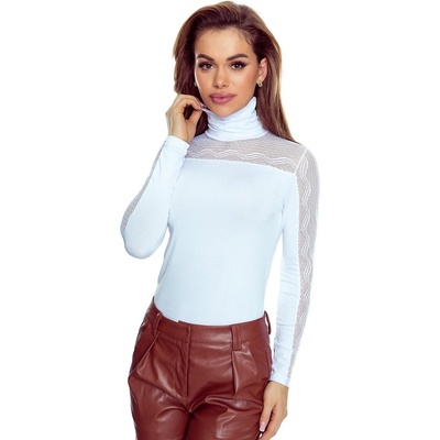 Eldar Lorella - Дамска блуза в бялоeh-78567-biaŁa - Черен, размер s