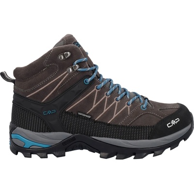 CMP Мъжки туристически обувки CMP Rigel Mid Trekking Shoes Waterproof Walking boots - Cioccolato / Petroleum - размер 44 (EU) (019-0991-1616)