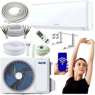AUX Q-Smart Plus II 3,5kW Split WiFi + montážní sada 3m