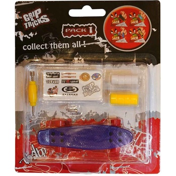 Grip & Tricks Играчка за пръсти penny board, лилав (gt-f-cb-purple)