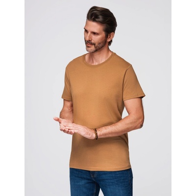 Ombre Basic cotton T-shirt brown