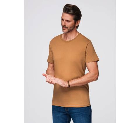 Ombre Basic cotton T-shirt brown