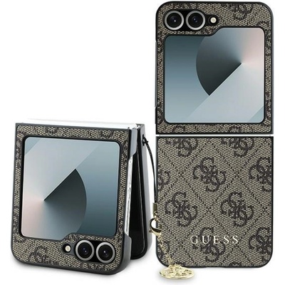 GUESS Гръб Guess 4G Charm Case за Samsung Galaxy Z Flip 6 - Кафяв