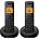 Alcatel e260 duo безжичен телефон dect, ЧЕРЕН e260duobk (e260duobk)