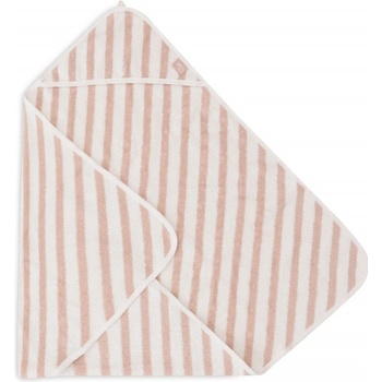 Jollein Osuška s kapucňou froté 75x75cm Stripe Wild Rose