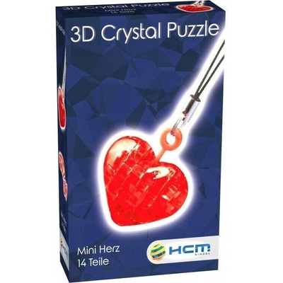 HCM KINZEL 3D Crystal puzzle Mini srdce 14 ks