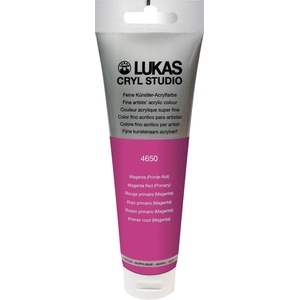 LUKAS Cryl Studio Plastic Tube АКРИЛНА боя Magenta Red (Primary) 125 ml 1 бр (746500012)