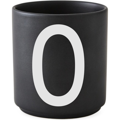 Design Letters Чаша халба aj буква О порцеланова черна (10204000o)