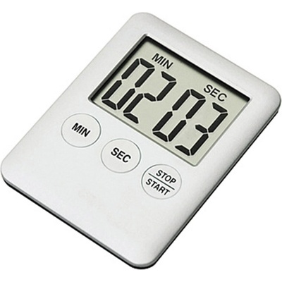 Popron.cz Kuchyňská minutka s LCD displejem a magnetem - bílá – Zboží Dáma