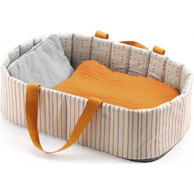 Djeco Dolls Bed time Bassinet Blue Lines
