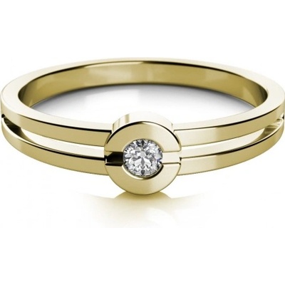 Couple zásnubní Nina žluté zlato se zirkonem 6810480