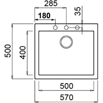 Image 1 of Teka Forsquare 50.40 TG (115230005)