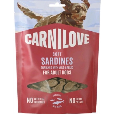 Carnilove Dog Soft Snack Sardines sardinky + medvedí cesnak 200 g