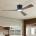 ZEVENTI - LED Таванен вентилатор AUREX LED/24W/230V Wi-Fi Tuya черен/орех + ДУ (ZV0077)