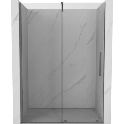 Mexen Velar плъзгаща се врата за душ 130 см, прозрачна, gun metal - 871-130-000-01-95 (871-130-000-01-95)