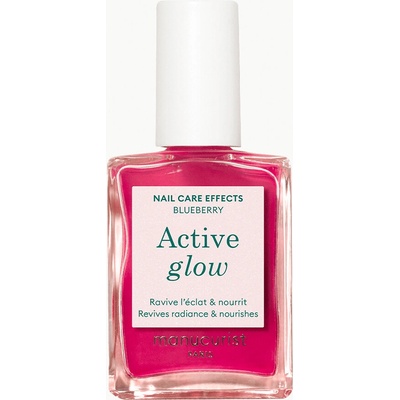 Manucurist Green Pečující schnoucí lak na nehty Active Glow - Blueberry (15 ml)