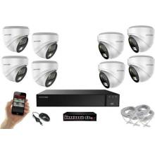 Monitorrs Security 4K IP 8 kamerový set WDome 6376K8B