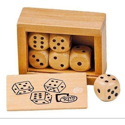 Hrací kostky v dřevěné krabičce – Zboží Dáma Hrací kostky v dřevěné krabičce – Zboží Dáma