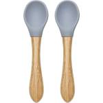 Lorelli Силиконови лъжички с бамбук Lorelli - Natural, 2 броя, Grey (10230680003) - baby