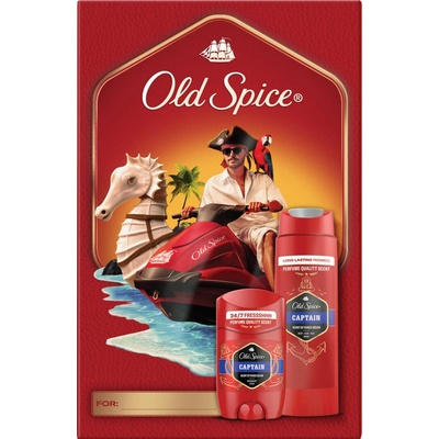 Old Spice Captain tuhý dezodorant 50 ml a sprchový gél 250 ml