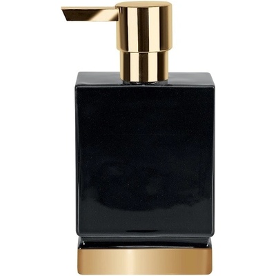 spirella ДОЗАТОР ЗА ТЕЧЕН САПУН roma ПОРЦЕЛАН ЧЕРНО/ЗЛАТО (10.17981)