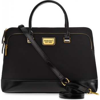 Monnari aktovka dámská aktovka na notebook kabelka elegantní business taška černá