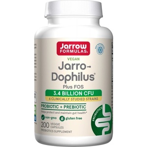 Jarrow Formulas Jarro-Dophilus® Plus FOS | 3.4 Billion CFU Guaranteed [200 капсули]