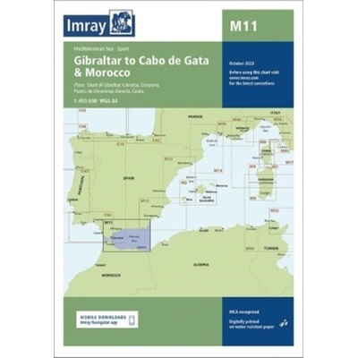 M11 - Gibraltar to Cabo de Gata and Morocco ImrayFold-out book or chart