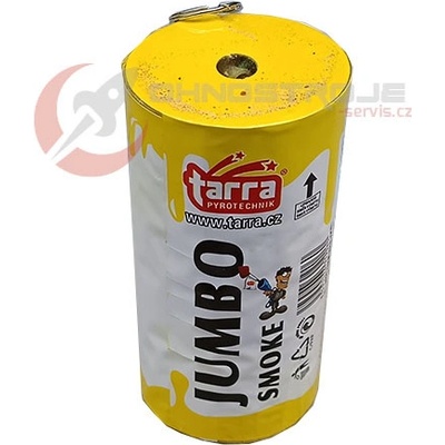 Tarra pyrotechnik DÝMOVNICE JUMBO SMOKE ŽLUTÁ 1 ks s trhací pojistkou