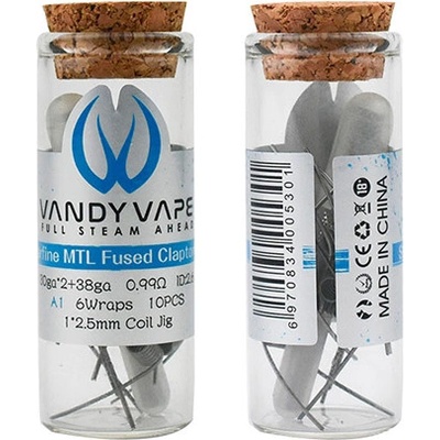 Vandy Vape Superfine MTL Fused Clapton Coil Kanthal A1 AGW 30ga*2+38ga 10ks